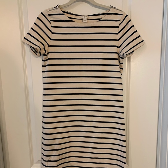 J. Crew Factory Dresses & Skirts - Striped J. Crew Factory Dress w/ Zippers